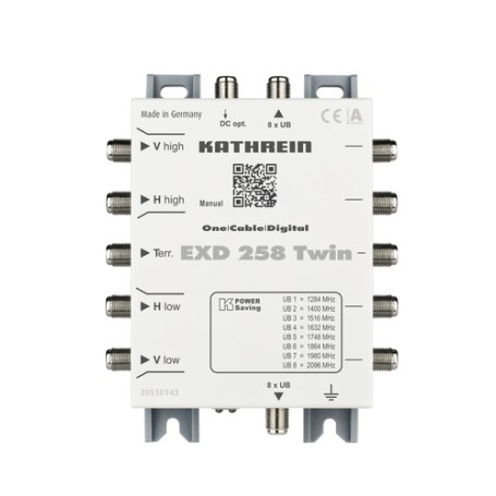 Kathrein EXD 258 Twin multinterruttore satellitare 5 ingressi 5 uscite (20510143)