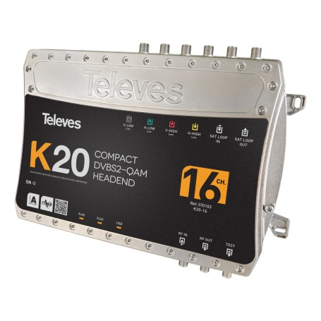 Televes K20 Ricevitore e modulatore digitale (K20-16)