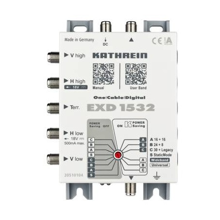 Kathrein EXD 1532 multinterruttore satellitare 5 ingressi 32 uscite (20510104)