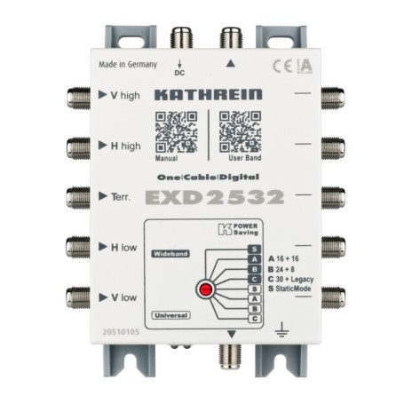 Kathrein EXD 2532 multinterruttore satellitare 5 ingressi 32 uscite (20510105)