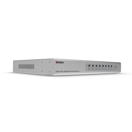 Lindy 39526 switch per keyboard-video-mouse (kvm) Montaggio rack Argento (39526)