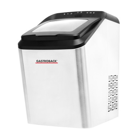 Gastroback Bartender Pro Macchina per ghiaccio portatile 145 W Nero, Acciaio inox (41143)