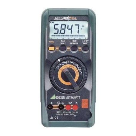 GOSSEN METRAWATT Hand-Multimeter digital METRAHIT World DAkkS kalibriert CAT III 1000 V, CAT IV 600 (M206A)