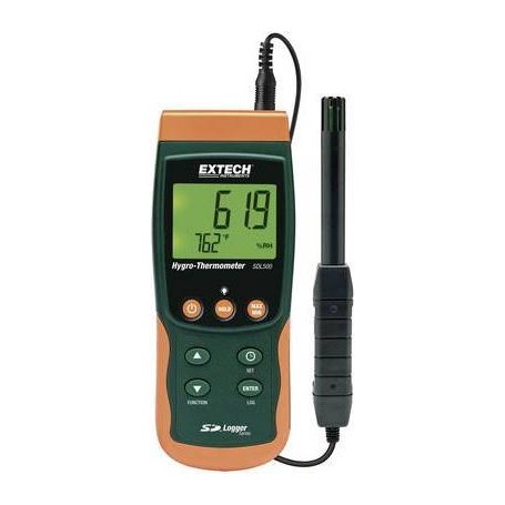 Extech SDL500 Luftfeuchtemessgerät (Hygrometer) 5 % rF 95 % rF Datenloggerfunktion, Taupunkt-/Schimmelwarnanzeige Kalibr (SDL50