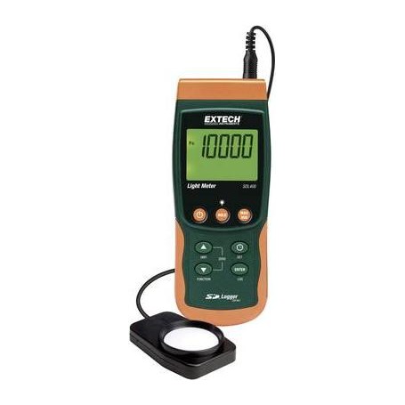 EXTECH SDL400 Lux-Meter mit integriertem Datenlogger, Beleuchtungsmessgerät mit optionaler Temperatu (SDL400)