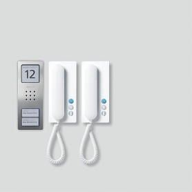 Siedle SET CA 812-2 E/W Acciaio inox, Bianco (210008739-00)