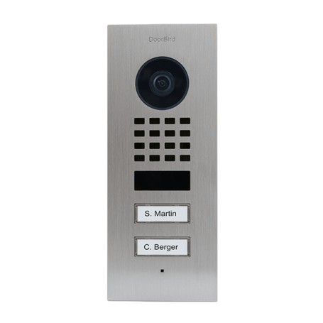 DoorBird D1102V sistema per video-citofono Nero, Acciaio inox (423866812)