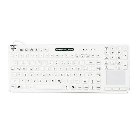 Baaske Medical ReallyCoolTouch LP DE/GR tastiera Medico USB QWERTZ Tedesco Bianco (RCTLP/DE/W5)