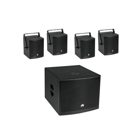 Omnitronic 20000757 altoparlante Nero Con cavo e senza cavo 130 W