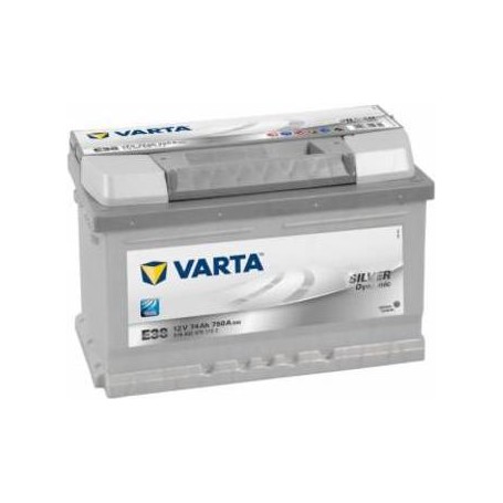 Varta Autobatterie Silver Dynamic E38 12 V 74 Ah ETN 574 402 075 T1 Zellanlegung 0 (574402075 3162)