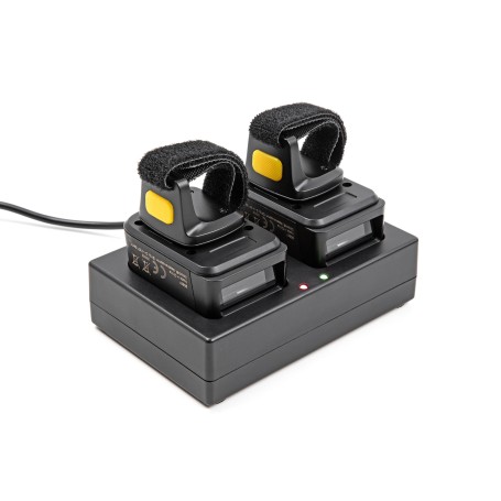 DeLOCK Scanner di codici a barre anulare 1D e 2D con 2,4 GHz o Bluetooth (2 pezzi) + base di ricarica (90610)