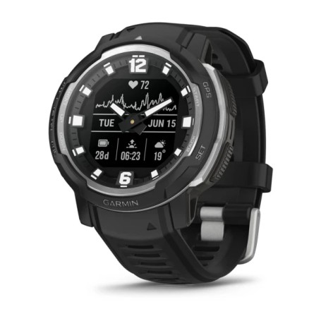 Garmin Instinct Crossover - Standard Edition MIP 45 mm Ibrido 176 x 176 Pixel Nero GPS (satellitare) (010-02730-03)