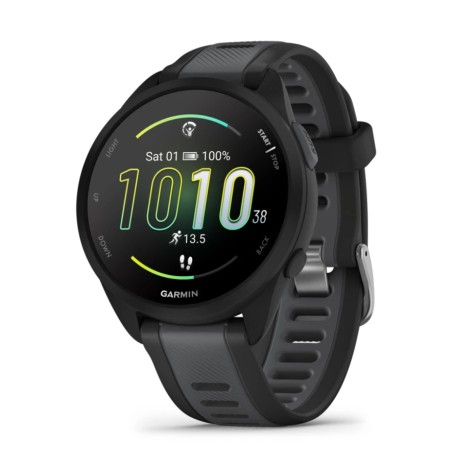 Garmin Forerunner 165 3,05 cm (1.2") AMOLED Digitale 390 x 390 Pixel Touch screen Nero GPS (satellitare) (010-02863-20)