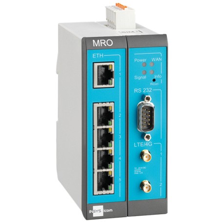 Insys Microelectronics MoRoS MRO-L210 router cablato 10 Gigabit Ethernet, 100 Gigabit Ethernet Blu, Grigio, Bianco (10019403)