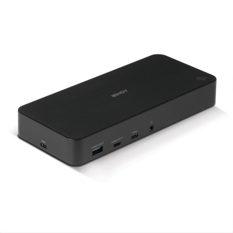 Lindy 43366 replicatore di porte e docking station per laptop USB 3.2 Gen 2 (3.1 Gen 2) Type-C Nero