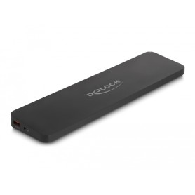 DeLOCK Docking station per display triplo USB Type-C con DisplayLink® 4K / USB 5 Gbps / LAN / SD / Audio / PD 80 W (88050)