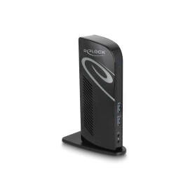 DeLOCK Docking Station USB Dual DisplayPort 4K / USB 3.2 / LAN / Audio (Displaylink) (87728)
