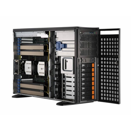 Supermicro SYS-741GE-TNRT sistema barebone per server Intel C741 LGA 4677 (Socket E) Tower Nero