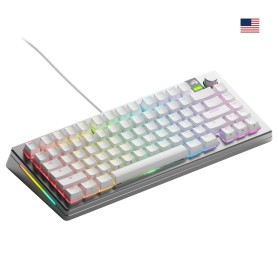 Glorious Gaming GMMK 3 PRO 75% Prebuilt tastiera USB QWERTY Inglese US Argento (GLO-KB-GMMK3-PRO-75-PB-FOX-W-S)