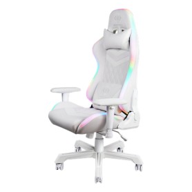 Deltaco GAM-080-W sedia per videogioco Poltrona per gaming Seduta imbottita Bianco