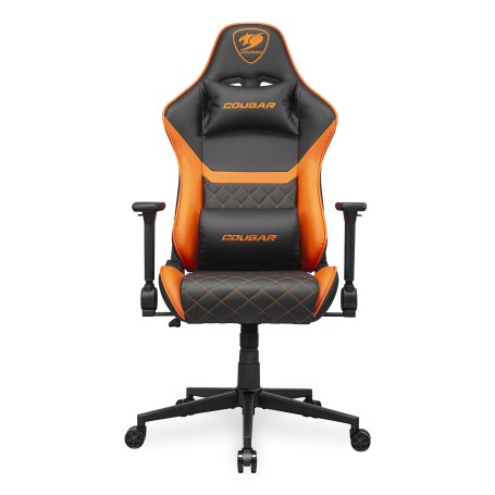 COUGAR Gaming Armor One V2 Sedia imbottita tappezzata Nero, Arancione (CGR-AO2)
