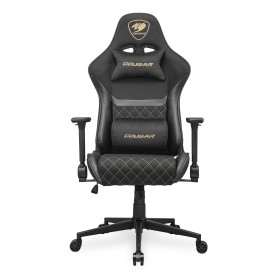 COUGAR Gaming Armor One V2 Gold F Sedia per gaming universale Sedia imbottita tappezzata Nero, Oro (CGR-A2F-GLB)