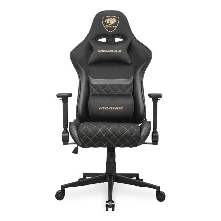 COUGAR Gaming Armor One V2 Gold F Sedia per gaming universale Sedia imbottita tappezzata Nero, Oro (CGR-A2F-GLB)