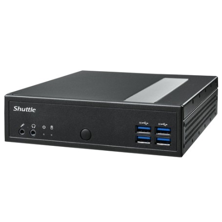 Shuttle DL3000EP PC/stazione di lavoro Intel® N N100 8 GB DDR5-SDRAM 128 GB SSD Windows 10 IoT Slim PC Mini PC Nero