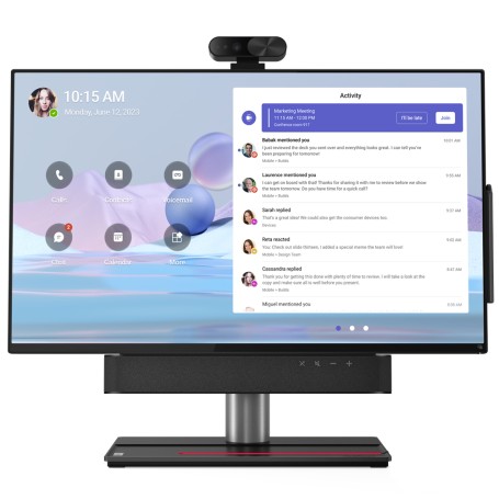 Lenovo ThinkSmart View Plus sistema di conferenza Collegamento ethernet LAN Sistema di videoconferenza personale (12CN0002GE)