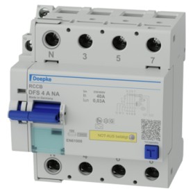 Doepke DFS 4 063-4/0,03-A NA interruttore automatico Dispositivo a corrente residua Tipo A (09144841)