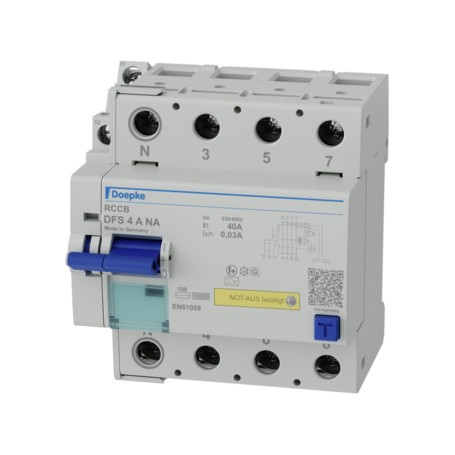 Doepke DFS 4 063-4/0,03-A NA interruttore automatico Dispositivo a corrente residua Tipo A (09144841)