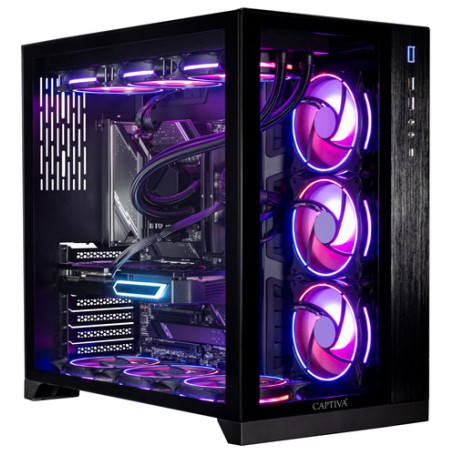 CAPTIVA 90457 PC/stazione di lavoro AMD Ryzen™ 9 64 GB DDR5-SDRAM 2 TB SSD NVIDIA GeForce RTX 5070 Ti Windows 11 Home Nero