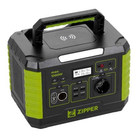 Zipper ZI-PS1000 stazione di alimentazione portatile 8 Ioni di Litio 1000 W 8,7 kg