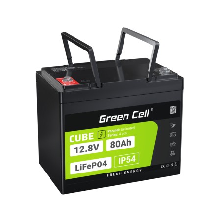 Green Cell LFPGC12V80AH batteria UPS Litio Ferro Fosfato (LiFePo4) 12,8 V (GC-LFPGC12V80AH)