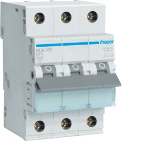 Hager MCN363 interruttore automatico Tipo C 3 3 modulo/moduli (MCN363)