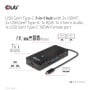 CLUB3D CSV-1595 hub di interfaccia USB 3.2 Gen 1 (3.1 Gen 1) Type-C 5000 Mbit/s Nero (CSV-1595)