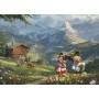 Schmidt Spiele Thomas Kinkade Studios: Disney Dreams Collections - Mickey & Minnie in den Alpen Puzzle 1000 pz Cartoni (59938)