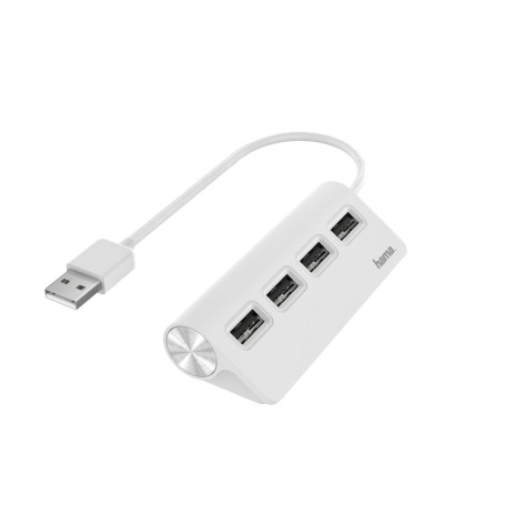 Hama 00200120 hub di interfaccia USB 2.0 480 Mbit/s Bianco