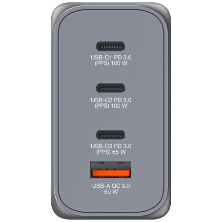 Verbatim GNC-200 Universale Nero, Grigio AC Ricarica rapida Interno (32204)