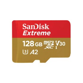 Extreme 128 GB microSDXC (UHS-I U3, Class 10, V30, A2) (SDSQXAA-128G-GN6MA) Extreme 128 GB microSDXC (UHS-I U3, Class 10, V30, A2) (SDSQXAA-128G-GN6MA)