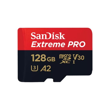 Extreme PRO 128 GB microSDXC (UHS-I U3, Class 10, V30, A2) (SDSQXCD-128G-GN6MA)