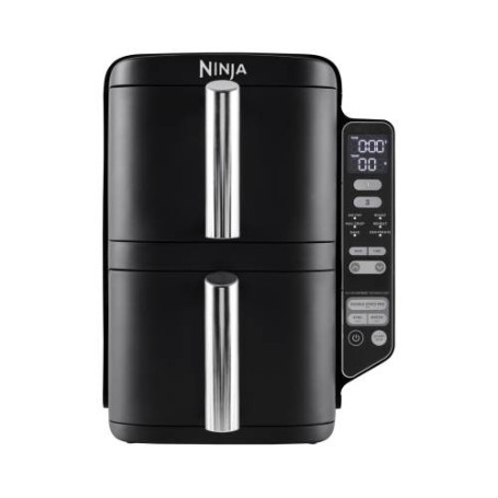 Double Stack 2-Ebenen Heiluftfritteuse SL300EU (schwarz, 2.470 Watt, 2 Krbe je 3,8 Liter)