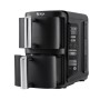Double Stack 2-Ebenen Heiluftfritteuse SL300EU (schwarz, 2.470 Watt, 2 Krbe je 3,8 Liter)