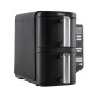 Double Stack 2-Ebenen Heiluftfritteuse SL300EU (schwarz, 2.470 Watt, 2 Krbe je 3,8 Liter)