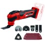Akku-Multifunktions-Werkzeug VARRITO, 18Volt (rot/schwarz, ohne Akku und Ladegert) (4465160)