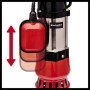 Schmutzwasserpumpe GC-DP 5010 G, Tauch- / Druckpumpe (rot/edelstahl, 500 Watt) (4171421)