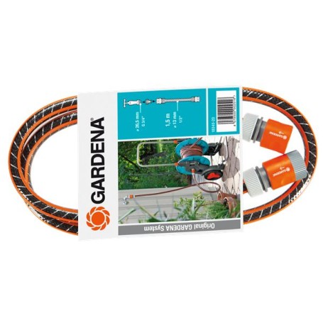 Anschlussgarnitur Comfort FLEX 13mm (1/2") (schwarz/orange, 1,5 Meter) (18040-20)