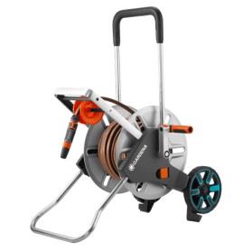 Schlauchwagen CleverRoll M Easy Metall Set (grau/orange, 25 Meter, mit Anschlssen) (18547-20)