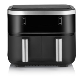 Severin FR 2453 friggitrice Doppia 3,25 L Indipendente 2850 W Friggitrice ad aria calda Nero, Argento