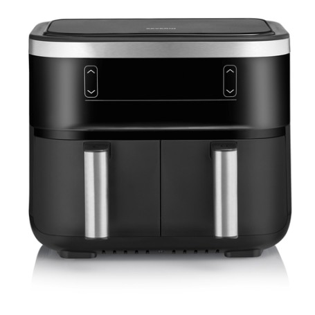 Severin FR 2453 friggitrice Doppia 3,25 L Indipendente 2850 W Friggitrice ad aria calda Nero, Argento